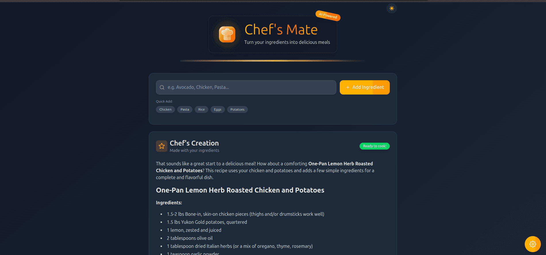 Chef's Mate